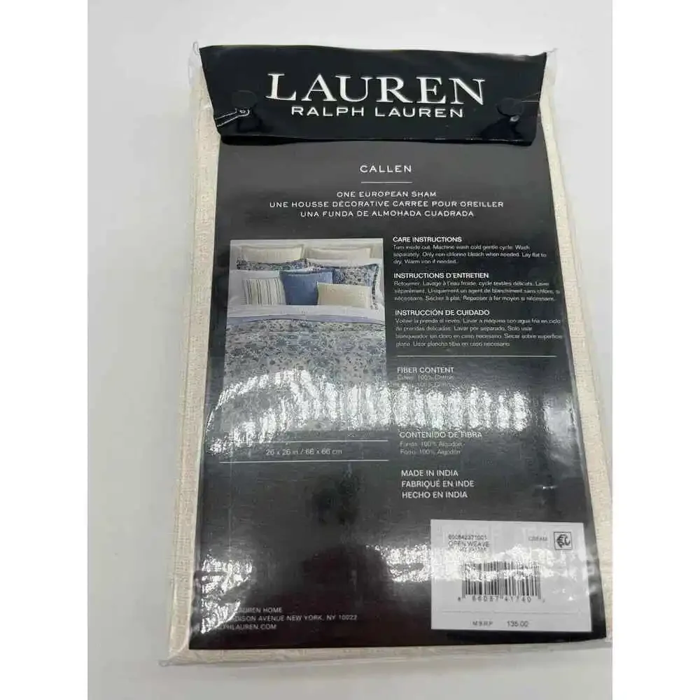 Lauren Ralph Lauren Callen EURO SHAM Cream 26
